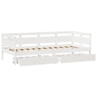2-in-1 Slaapbank met lades in massief grenenhout met rustieke charme - Bedden & bedframes