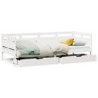 2-in-1 Slaapbank met lades in massief grenenhout met rustieke charme - Bedden & bedframes
