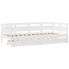2-in-1 Slaapbank met lades in massief grenenhout met rustieke charme - Bedden & bedframes