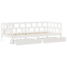 2-in-1 slaapbank met lades in massief grenenhout voor rustieke charme - Bedden & bedframes
