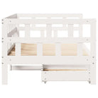 2-in-1 slaapbank met lades in massief grenenhout voor rustieke charme - Bedden & bedframes