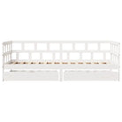 2-in-1 slaapbank met lades in massief grenenhout voor rustieke charme - Bedden & bedframes