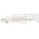 2-in-1 slaapbank met onderschuifbed van massief grenenhout - Bedden & bedframes
