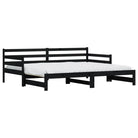 2-in-1 slaapbank met onderschuifbed van massief grenenhout - Bedden & bedframes