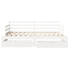 2-in-1 slaapbank met onderschuifbed van massief grenenhout - Bedden & bedframes