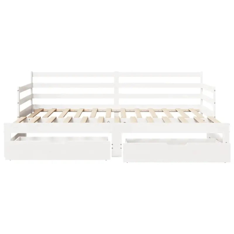 2-in-1 slaapbank met onderschuifbed van massief grenenhout - Bedden & bedframes