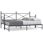 2-in-1 Slaapbank met onderschuifbed voor optimale afmetingen bed - Zwart / 75 x 190 cm / met onderschuifbed - Bedden &