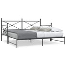 2-in-1 Slaapbank met onderschuifbed voor optimale afmetingen bed - Zwart / 100 x 190 cm / met onderschuifbed - Bedden &