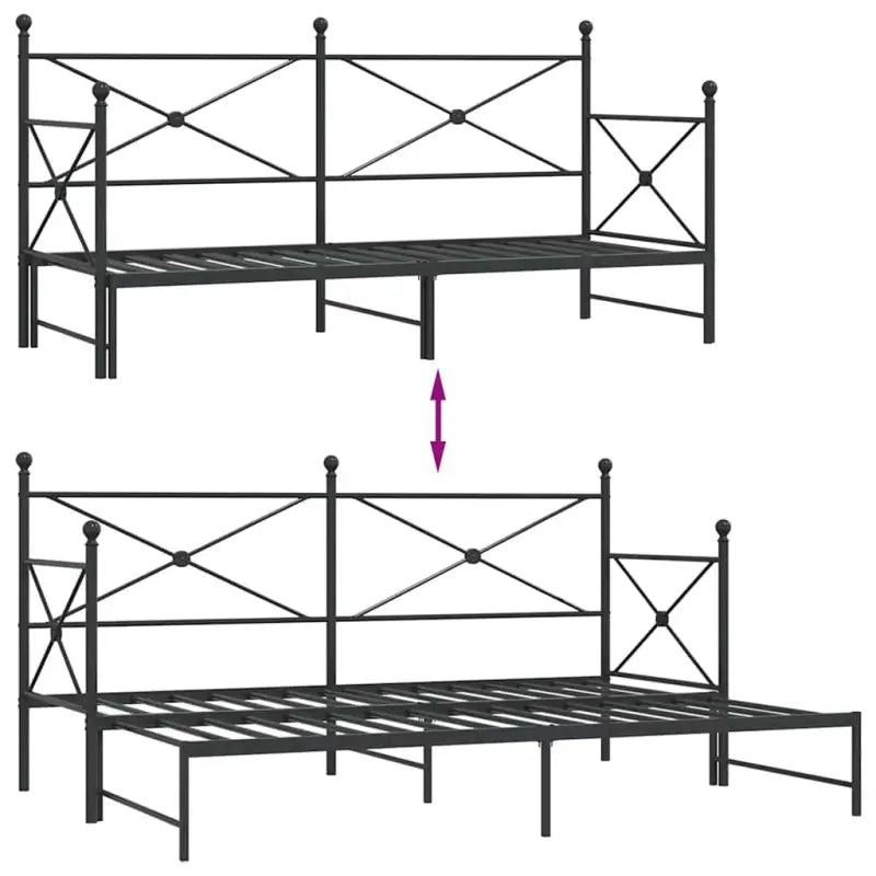 2-in-1 Slaapbank met onderschuifbed voor optimale afmetingen bed - Bedden & bedframes