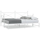 2-in-1 Slaapbank met onderschuifbed voor optimale afmetingen bed - Wit / 80 x 200 cm / met onderschuifbed - Bedden &