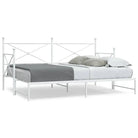 2-in-1 Slaapbank met onderschuifbed voor optimale afmetingen bed - Wit / 90 x 190 cm / met onderschuifbed - Bedden &