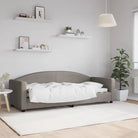 2-in-1 Slaapbank voor in woonkamer of slaapkamer - Taupe / 80 x 200 cm / zonder matras - Bedden & bedframes
