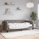 2-in-1 Slaapbank voor Woon- of Slaapkamer - Taupe / 100 x 200 cm / met matras - Bedden & bedframes