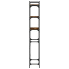 3-laags opbergrek van bewerkt hout met metalen frame en verstelbare poten - Accessoires voor wasmachines & drogers