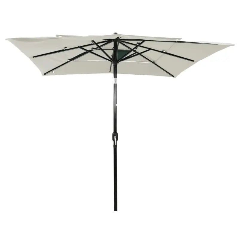 3-Laagse parasol met gepoedercoat aluminium paal voor tuin en terras - Parasols en zonneschermen