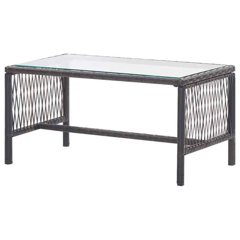 4-delige loungeset met gepoedercoat stalen frame voor buiten gebruik - Tuinsets