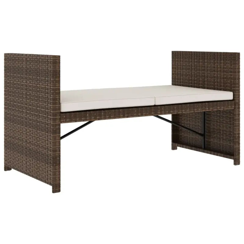 5-delige poly rattan loungeset met stalen frame inclusief levering - Bruin - Tuinsets