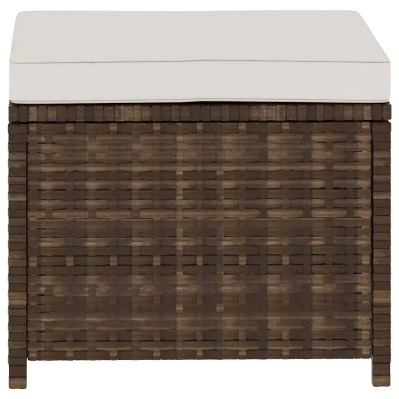 5-delige poly rattan loungeset met stalen frame inclusief levering - Bruin - Tuinsets