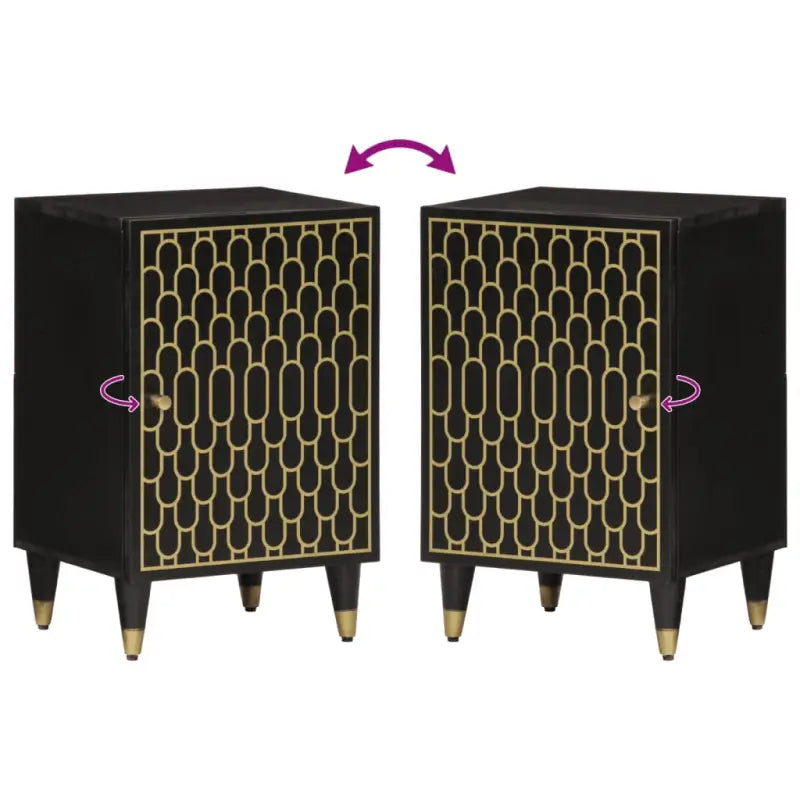 Badkamerkaptafels van massief mangohout met veel opbergruimte - Badkamerkaptafels