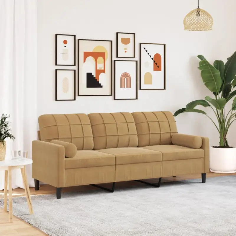 Banken met comfortabel materiaal vulling voor gezellige momenten - Bruin / 180 cm - Banken