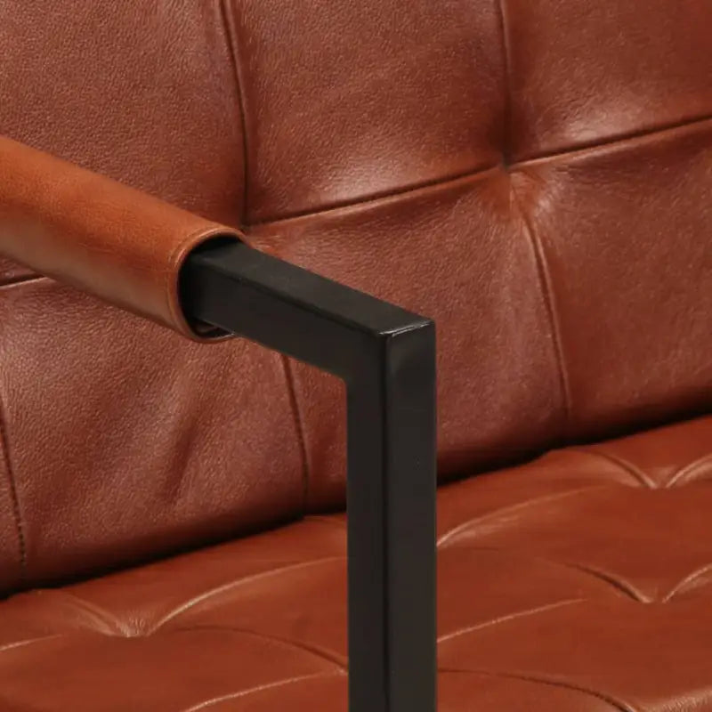 Banken met echt geitenleer voor een warm en vintage interieur - Bruin / Driezitsbank - Banken