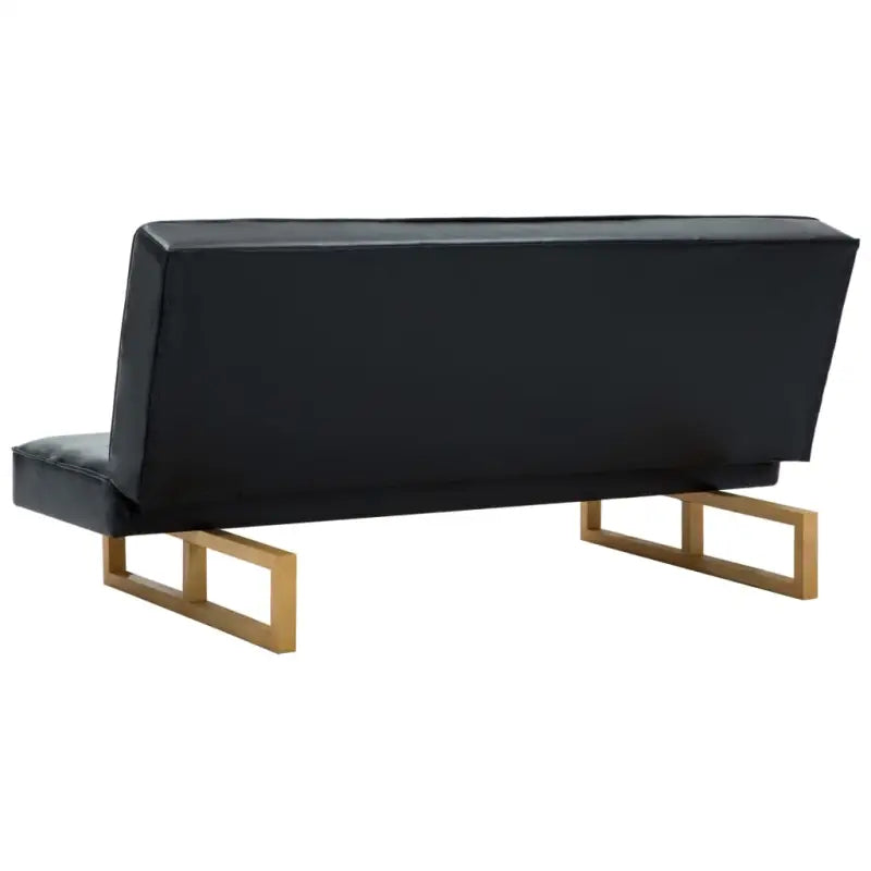 Banken met houten frame voor dagelijks gebruik en logeerbed - Zwart - Banken