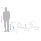 Banken slaapbank met comfortabele zit en totale afmetingen - Crème - Banken