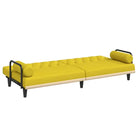 Banken slaapbank met comfortabele zitplaats en duurzame stof met totale afmetingen - Geel - Banken