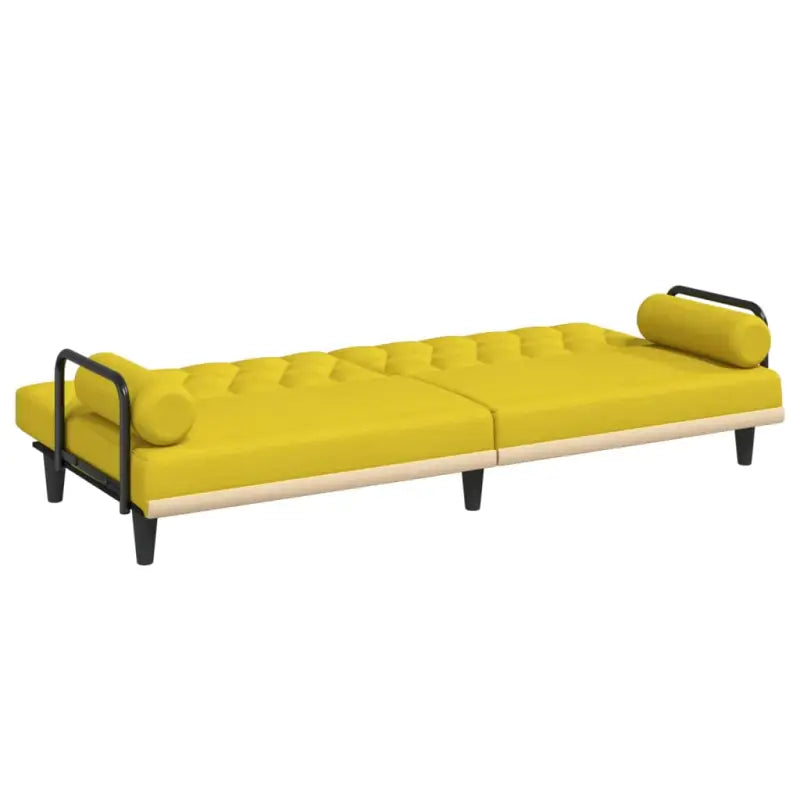 Banken slaapbank met comfortabele zitplaats en duurzame stof met totale afmetingen - Geel - Banken