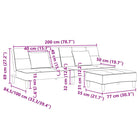 Banken slaapbank met kunststof materiaal vulling en voetenbank - Banken