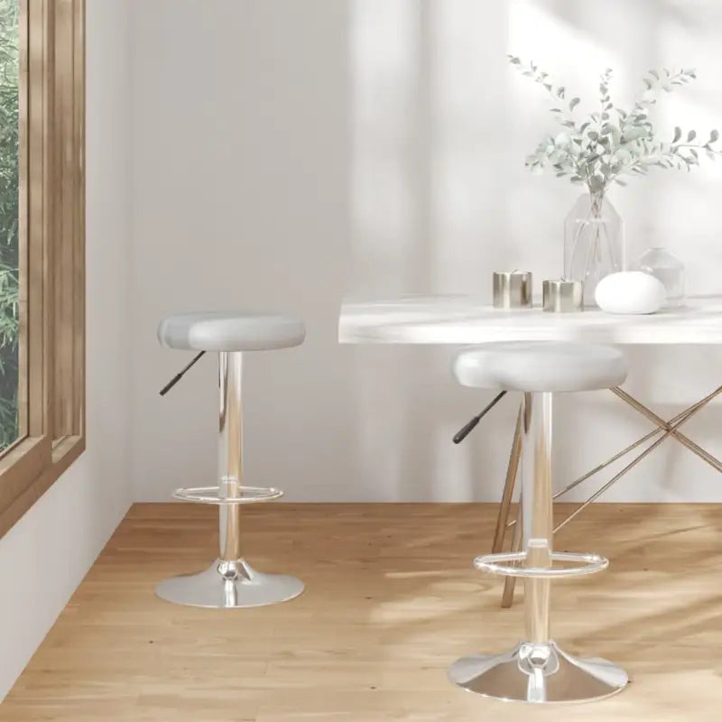 Barkrukken met tijdloos ontwerp en eenvoudig te reinigen kunstleer - Grijs / 2 - Barkrukken