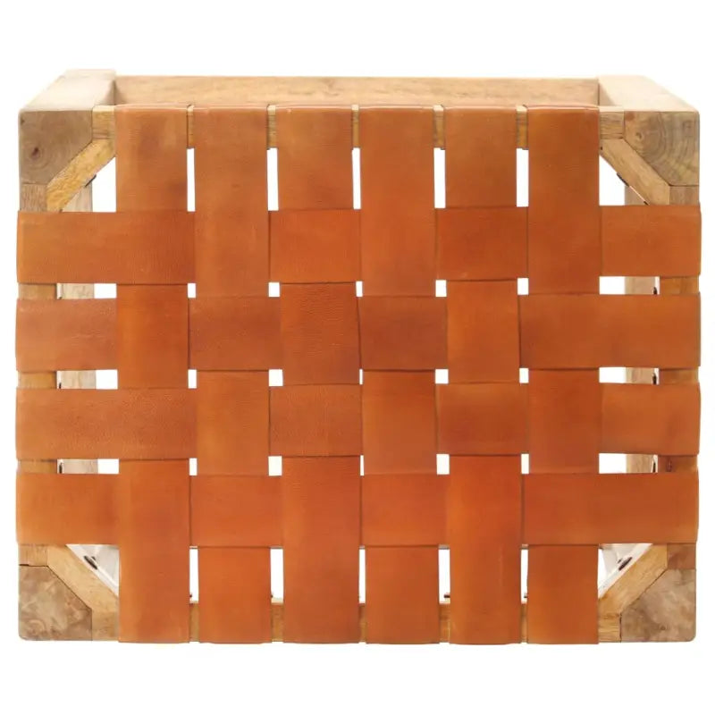 Barkrukken van echt leer en massief mangohout voor een stijlvol interieur - Barkrukken