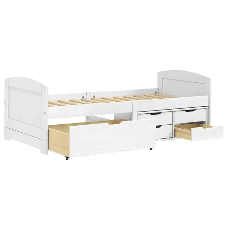 Bed met massief grenenhout en kleine lade voor slaap- en woonkamer - Bedden & bedframes