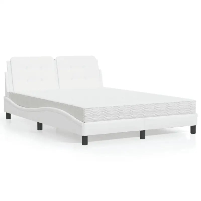 Bed met multiplex lattenbodem en 22d pu-schuim voor optimaal comfort - Wit / 140 x 200 cm - Bedden & bedframes