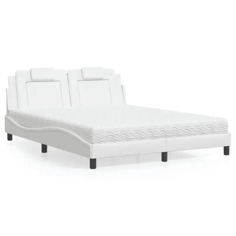 Bed met multiplex lattenbodem en 22d pu-schuim voor optimaal comfort - Wit / 160 x 200 cm - Bedden & bedframes