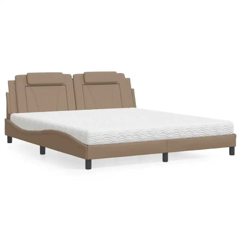 Bed met multiplex lattenbodem en 22d pu-schuim voor optimaal comfort - Cappuccino / 180 x 200 cm - Bedden & bedframes