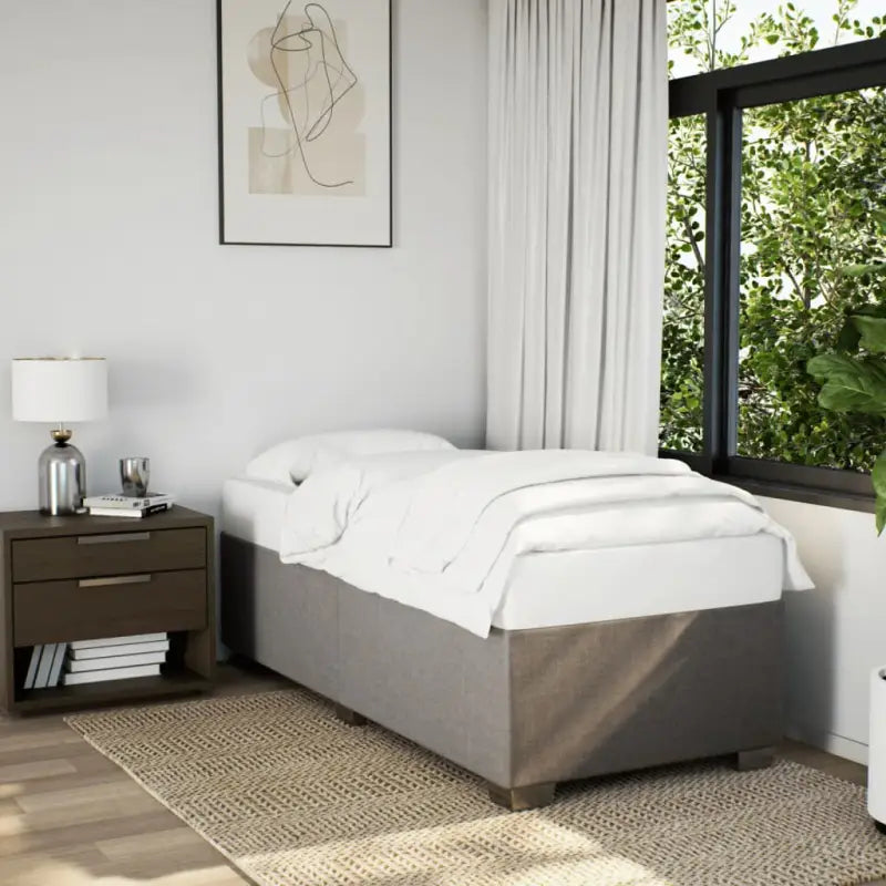 Bedframe met ademend vermogen voor een comfortabele nachtrust - Taupe / 90 x 200 cm - Bedden & bedframes