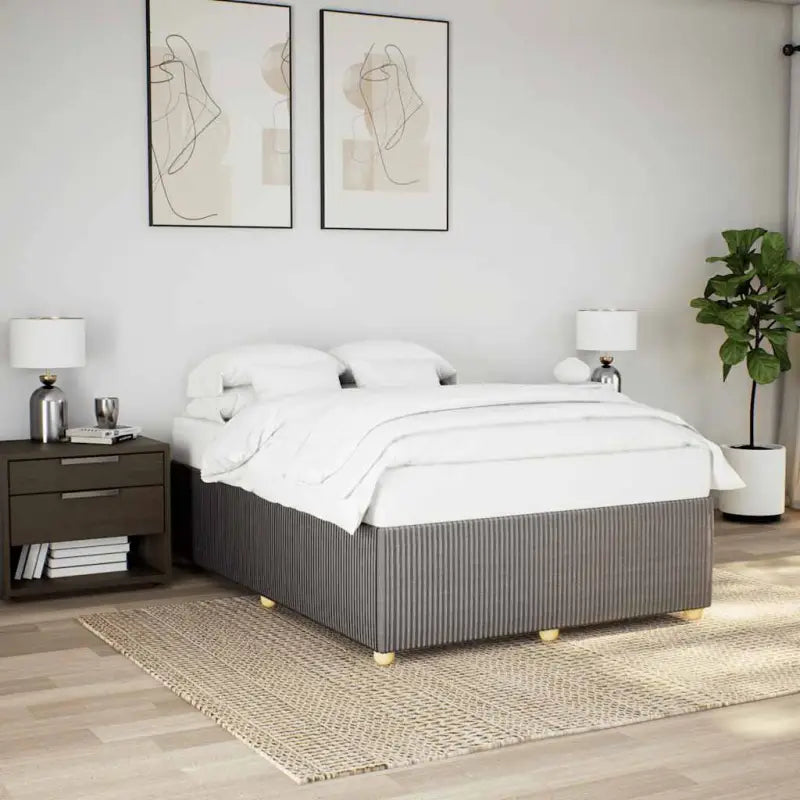 Bedframe met ademend vermogen voor een comfortabele nachtrust - Taupe / 140 x 190 cm - Bedden & bedframes