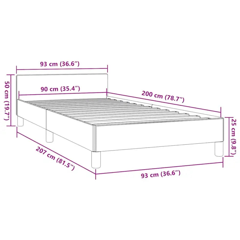 Bedframe met hoofdeinde en multiplex lattenbodem voor een goede nachtrust - Bedden & bedframes