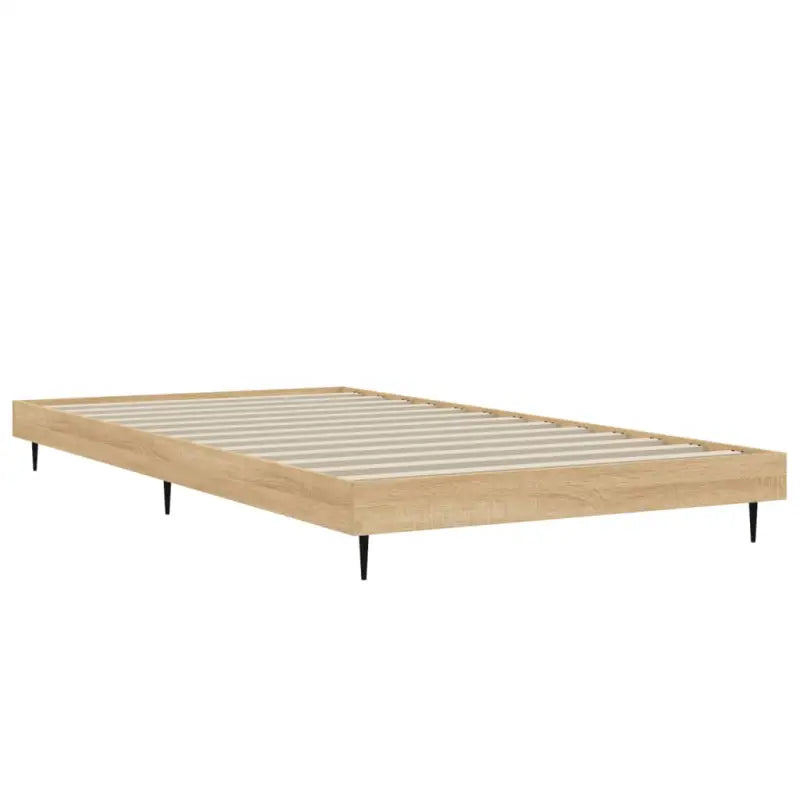 Bedframe met metalen poten en multiplex lattenbodem voor goede nachtrust - Bedden & bedframes