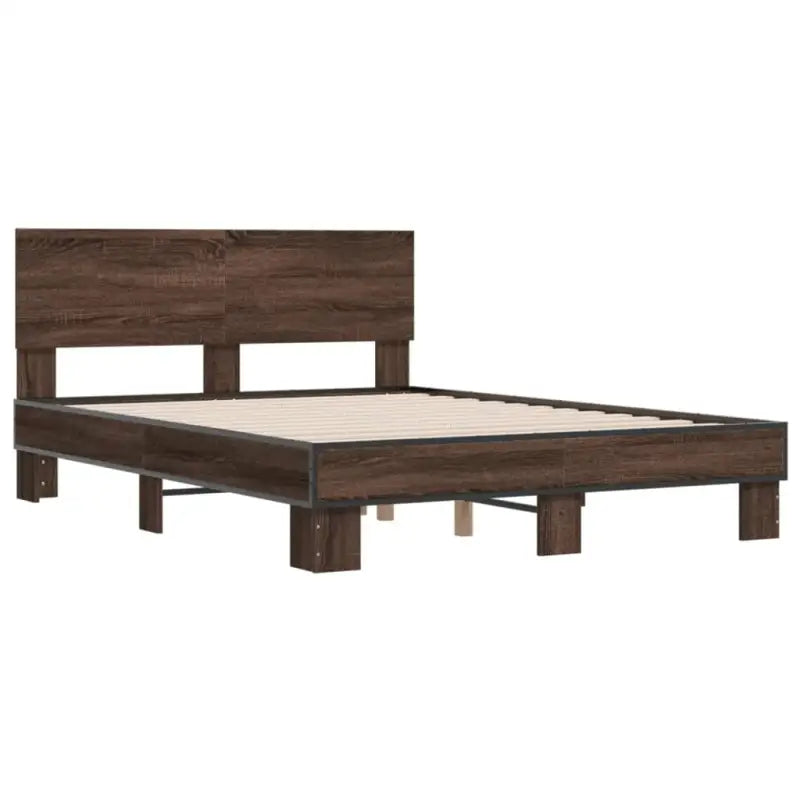 Bedframe met multiplex lattenbodem en bewerkt hout voor een goede nachtrust - Bedden & bedframes