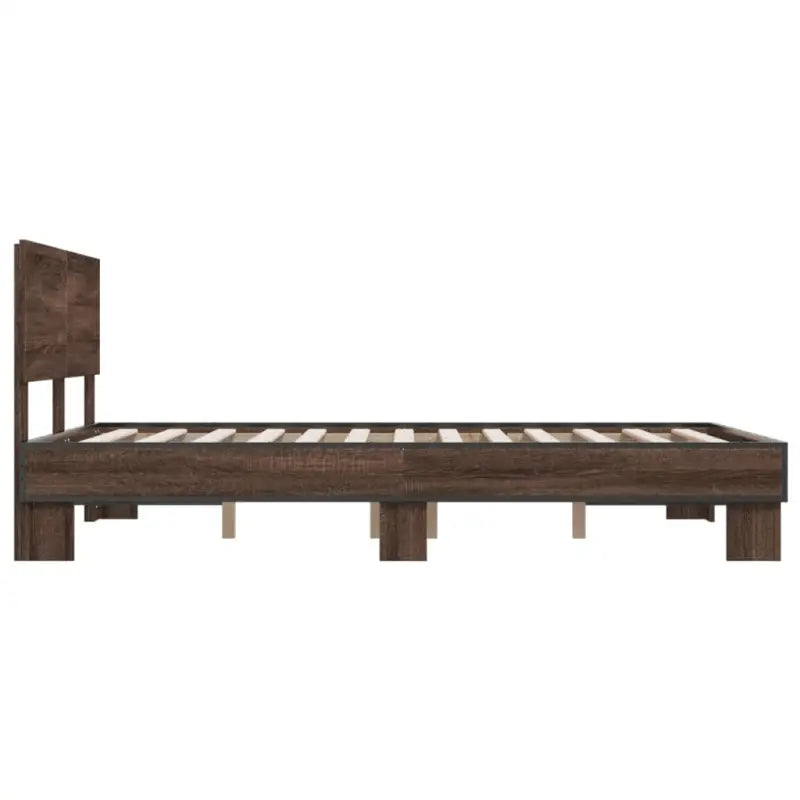 Bedframe met multiplex lattenbodem en bewerkt hout voor een goede nachtrust - Bedden & bedframes