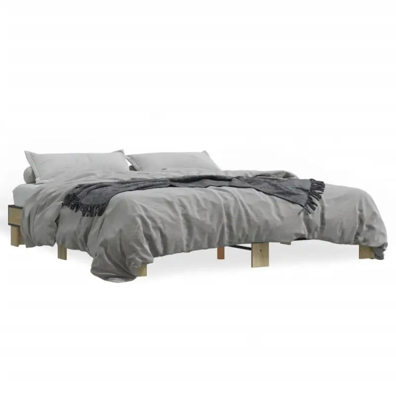 Bedframe met multiplex lattenbodem van bewerkt hout voor stevige slaap - Bedden & bedframes