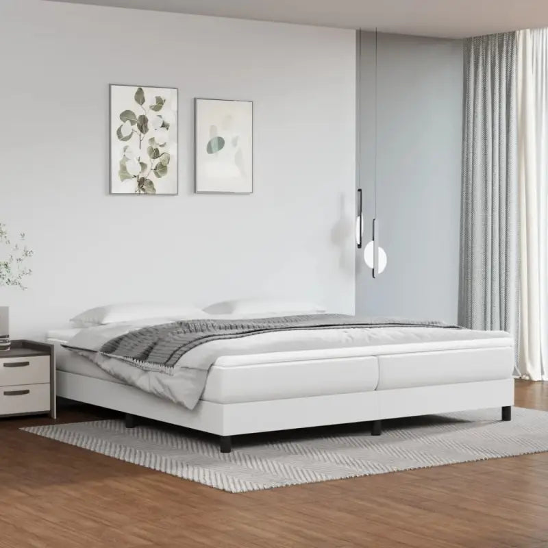 Bedframe met multiplex lattenbodem voor een comfortabele slaapervaring - Wit / 200 x 200 cm / 25 cm - Bedden & bedframes