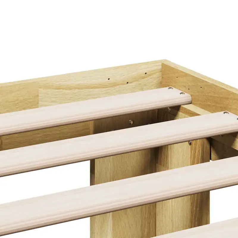 Bedframe van massief eikenhout met extra opbergruimte - Bedden & bedframes
