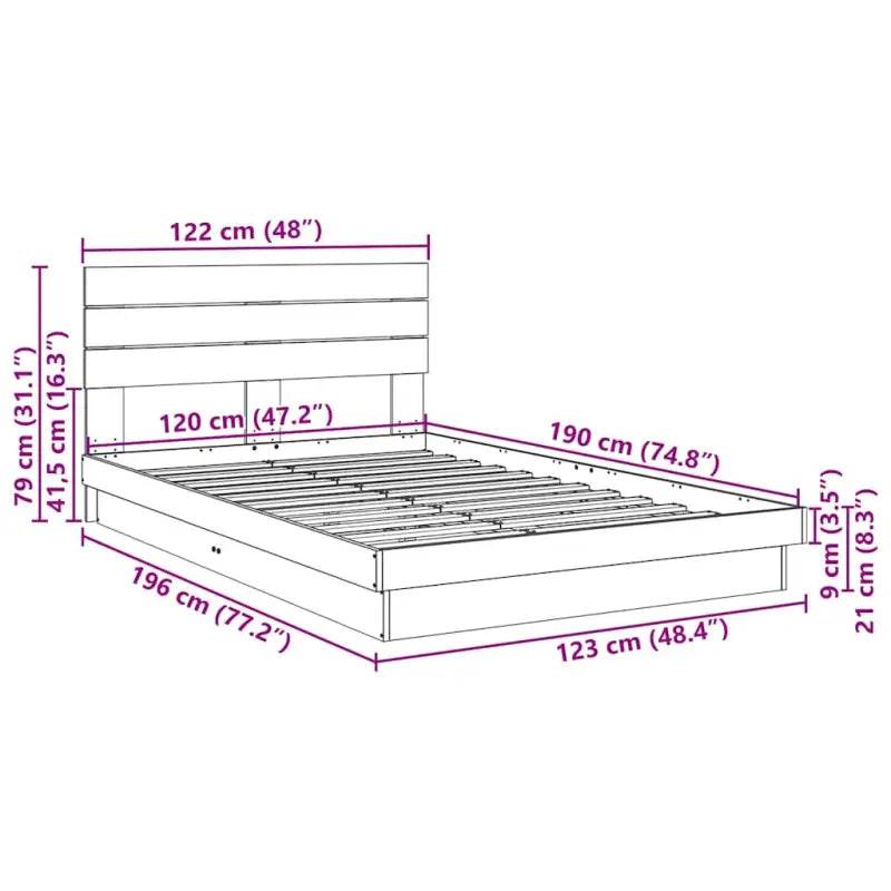 Bedframe van massief eikenhout voor een stabiele en stijlvolle slaapkamer - Bedden & bedframes