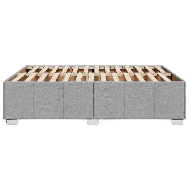 Bedframe van massief grenenhout met ademend vermogen en zacht polyesterweefsel - Bedden & bedframes