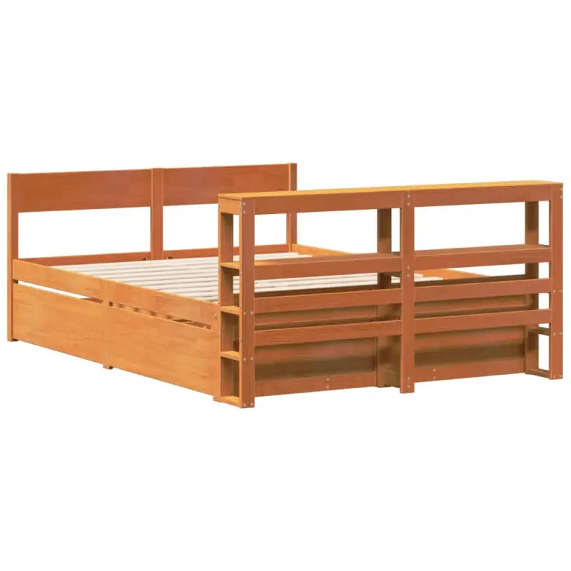Bedframe van massief grenenhout met opbergruimte voor elke slaapkamer - Bedden & bedframes