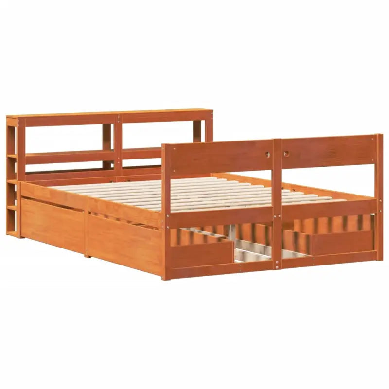 Bedframe van massief grenenhout met opbergruimte voor elke slaapkamer - Bedden & bedframes