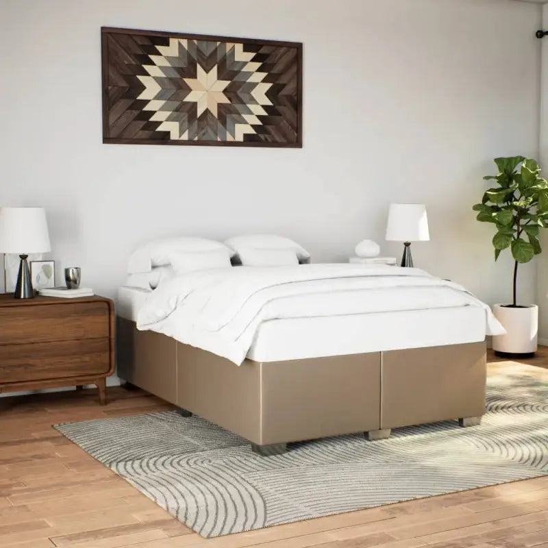 Bedframe van massief Grenenhout voor een duurzame en stijlvolle slaapkamer - Cappuccino / 140 x 200 cm - Bedden &
